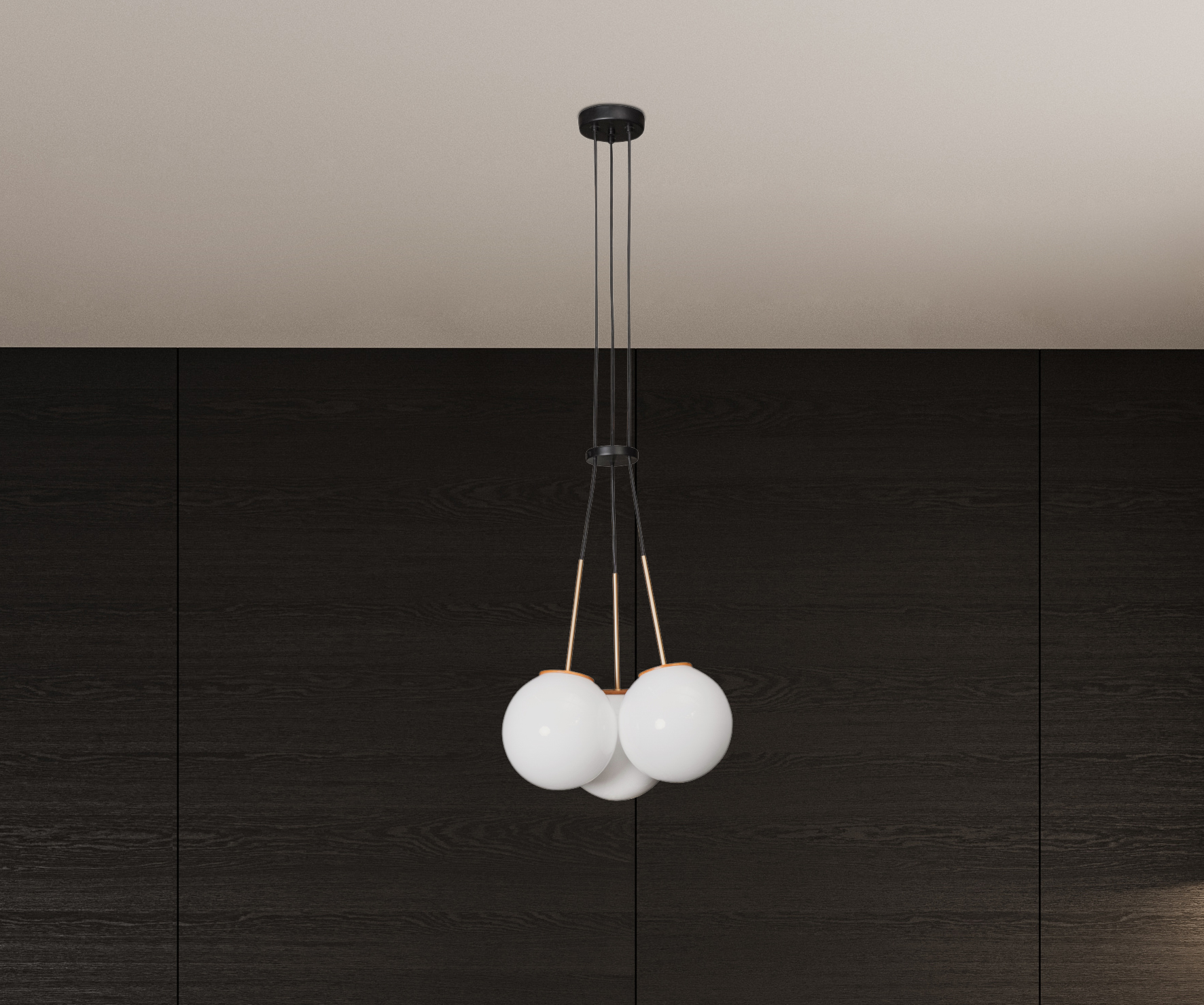 Lampara Colgante Milky 3 Esferas 3154Ct 1