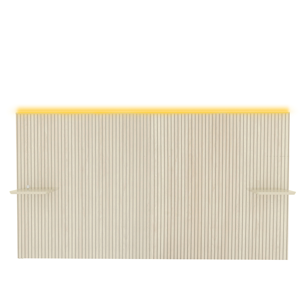 Respaldo Requinte Lamina Led Off White 3D 3