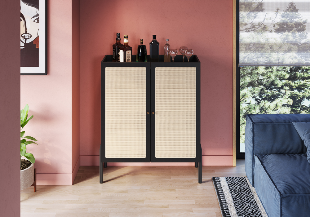 Bar 27929E Oslo Ratan Negro 1