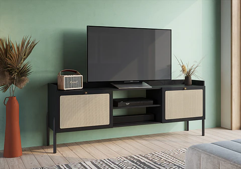 Rack 27930E Oslo Ratan Negro