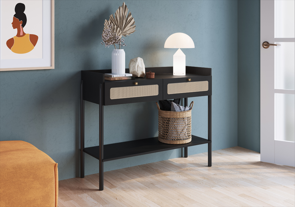 Arrimo 27936E Oslo Ratan Negro 1