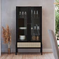 Vitrina 27963E Oslo Ratan Negro - Miniatura 1