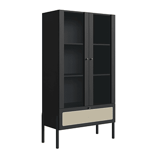 Vitrina 27963E Oslo Ratan Negro