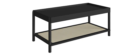 Mesa de Centro 27961E Oslo Ratan Negro