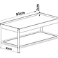 Mesa de Centro 27961E Oslo Ratan Negro - Miniatura 3