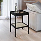 Mesa Lateral 27962E Oslo Ratan Negro - Miniatura 1