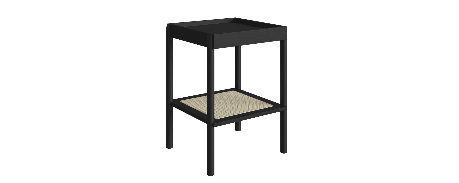 Mesa Lateral 27962E Oslo Ratan Negro 2