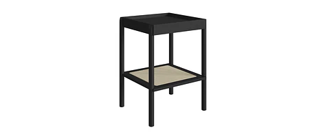 Mesa Lateral 27962E Oslo Ratan Negro