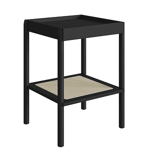 Mesa Lateral 27962E Oslo Ratan Negro