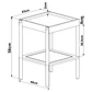 Mesa Lateral 27962E Oslo Ratan Negro - Miniatura 3