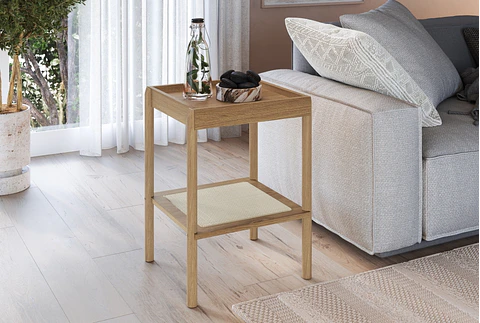 Mesa Lateral 27962E Oslo Ratan Natural