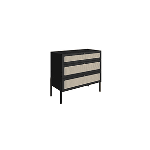 Comoda 27934E Ratan Negro