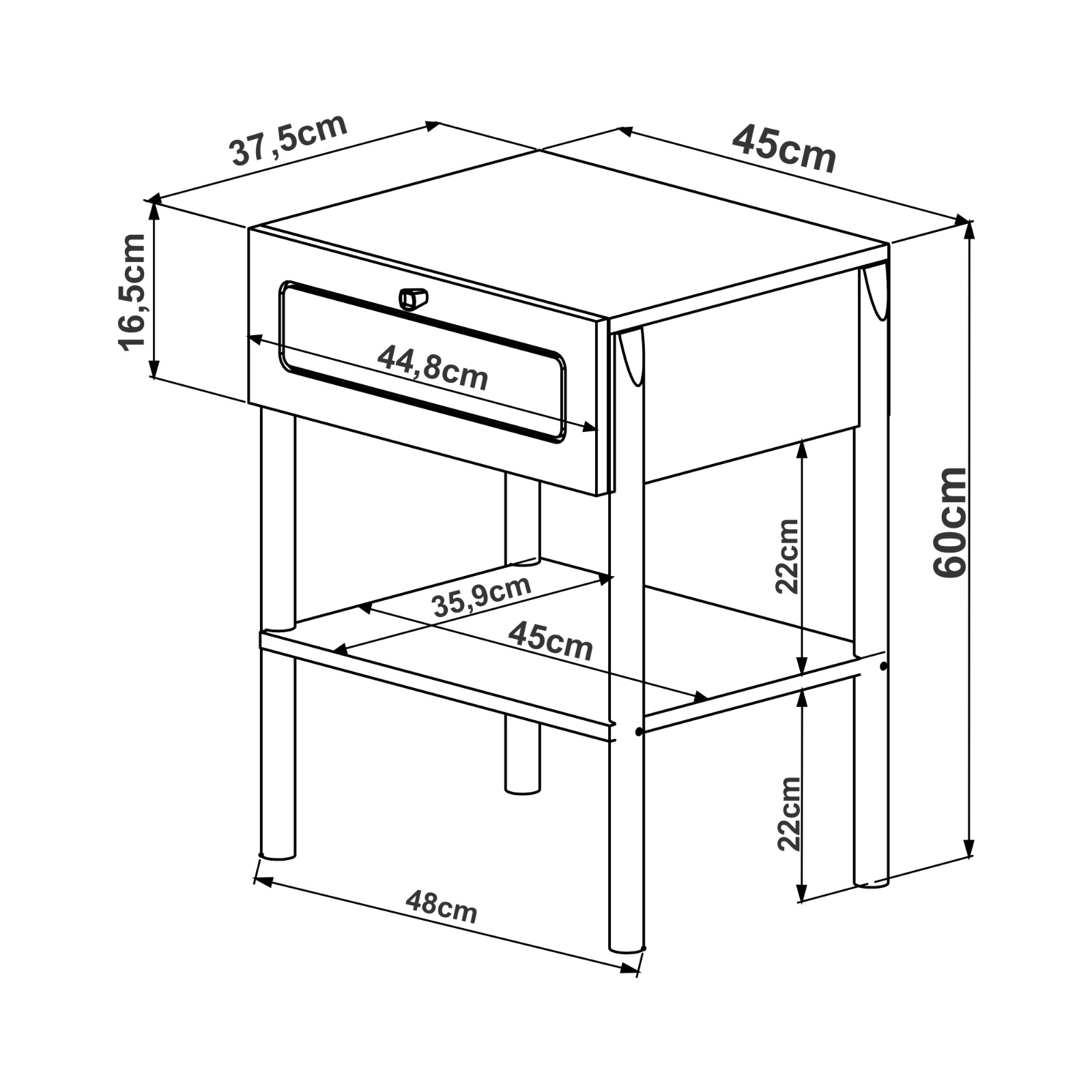 Set Respaldo 27966 1P + 1 Velador 27932 Ratan Negro 4