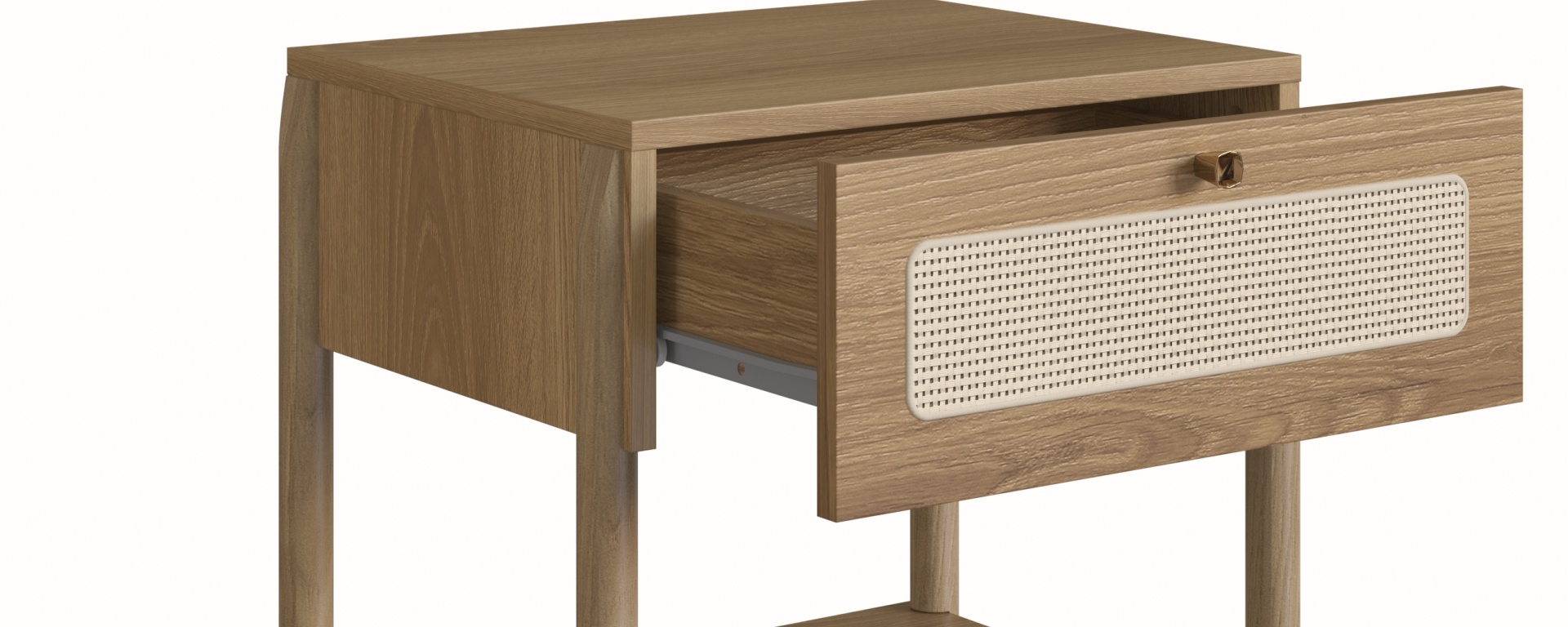 Set Respaldo 27967 2P + 2 Veladores 27932E Ratan Natural  3