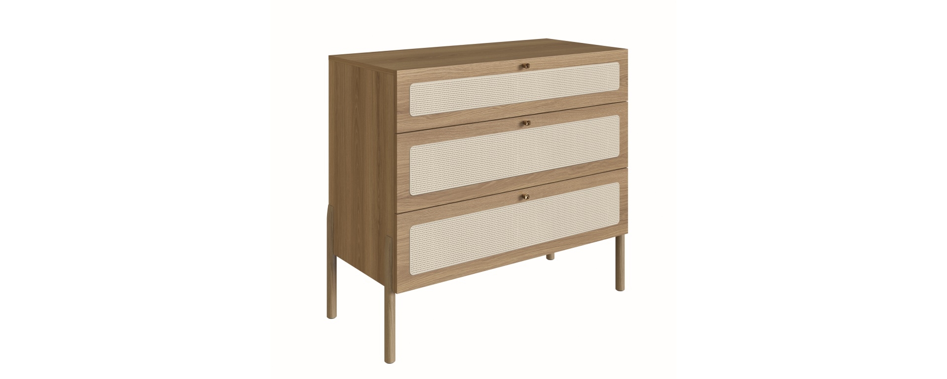 Set Respaldo 27967 2P + 2 Veladores 27932E + 1 Comoda 27934E Ratan Natural 6