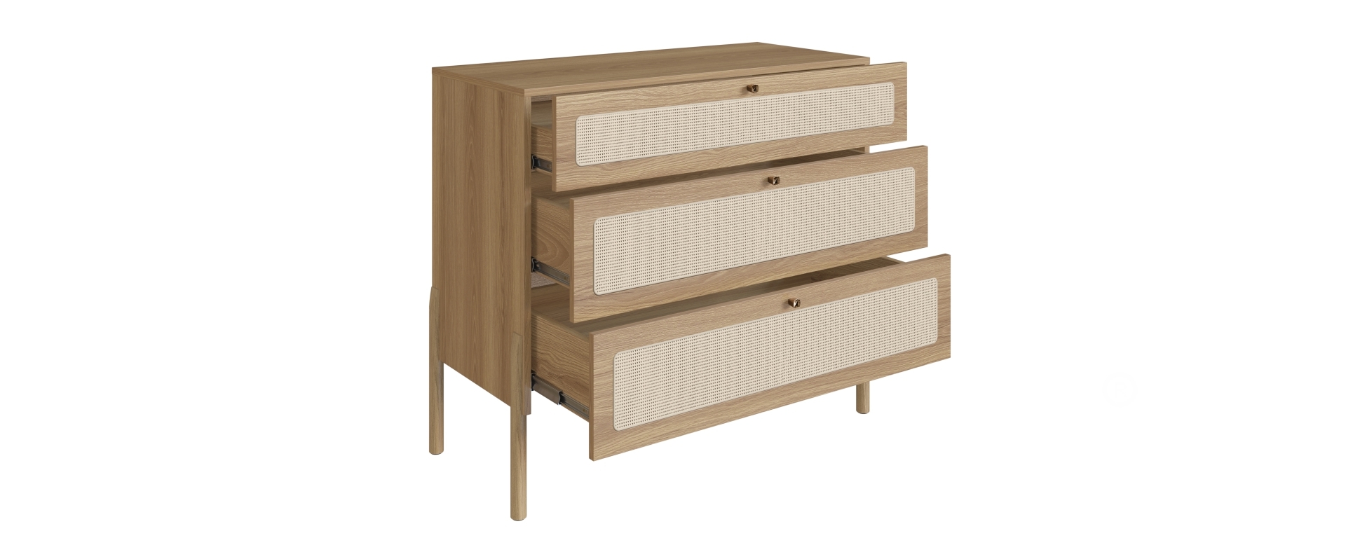 Set Respaldo 27967 2P + 2 Veladores 27932E + 1 Comoda 27934E Ratan Natural 7