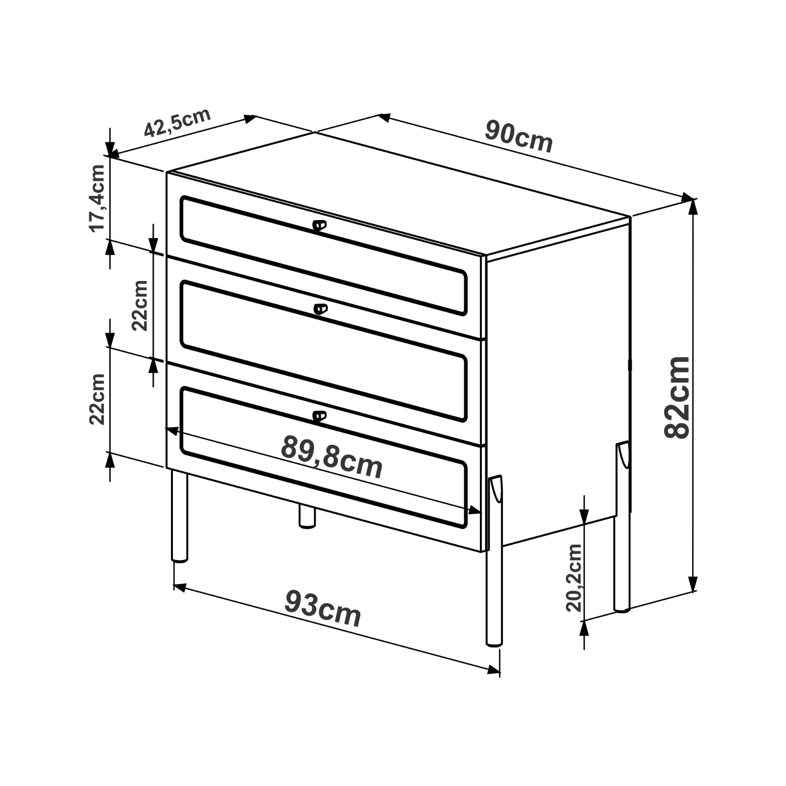 Set Respaldo 27967 2P + 2 Veladores 27932E + 1 Comoda 27934E Ratan Natural 11