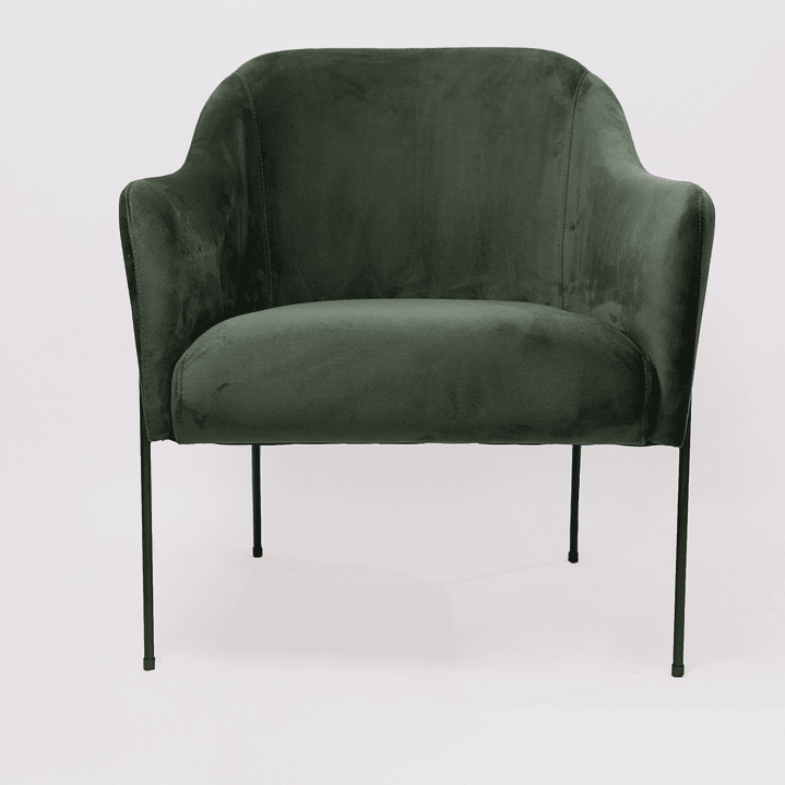 Sillon Hebe Veludo Verde 3