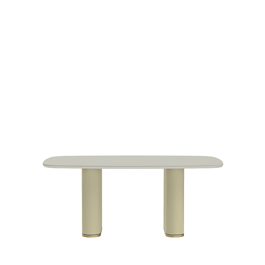 Comedor Lintz 1.8 Off white Gold + 6S Beverly Gold