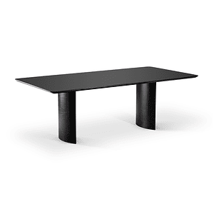 Mesa de Comedor Livia 1.8 (Base Iolanda) Negro 100% Madera