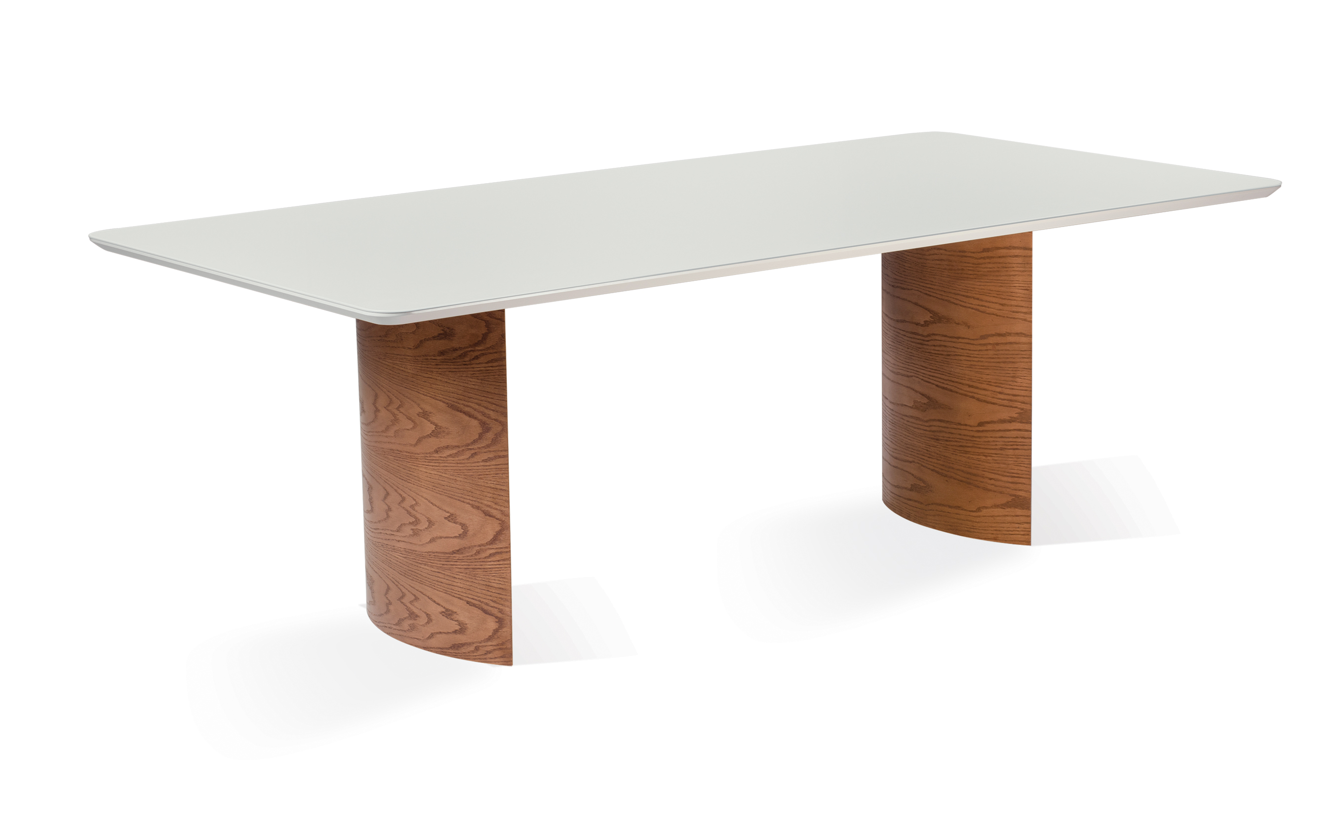 Mesa de Comedor Livia 2.2 (Base Iolanda) Off White Natural Base 100% Madera 4