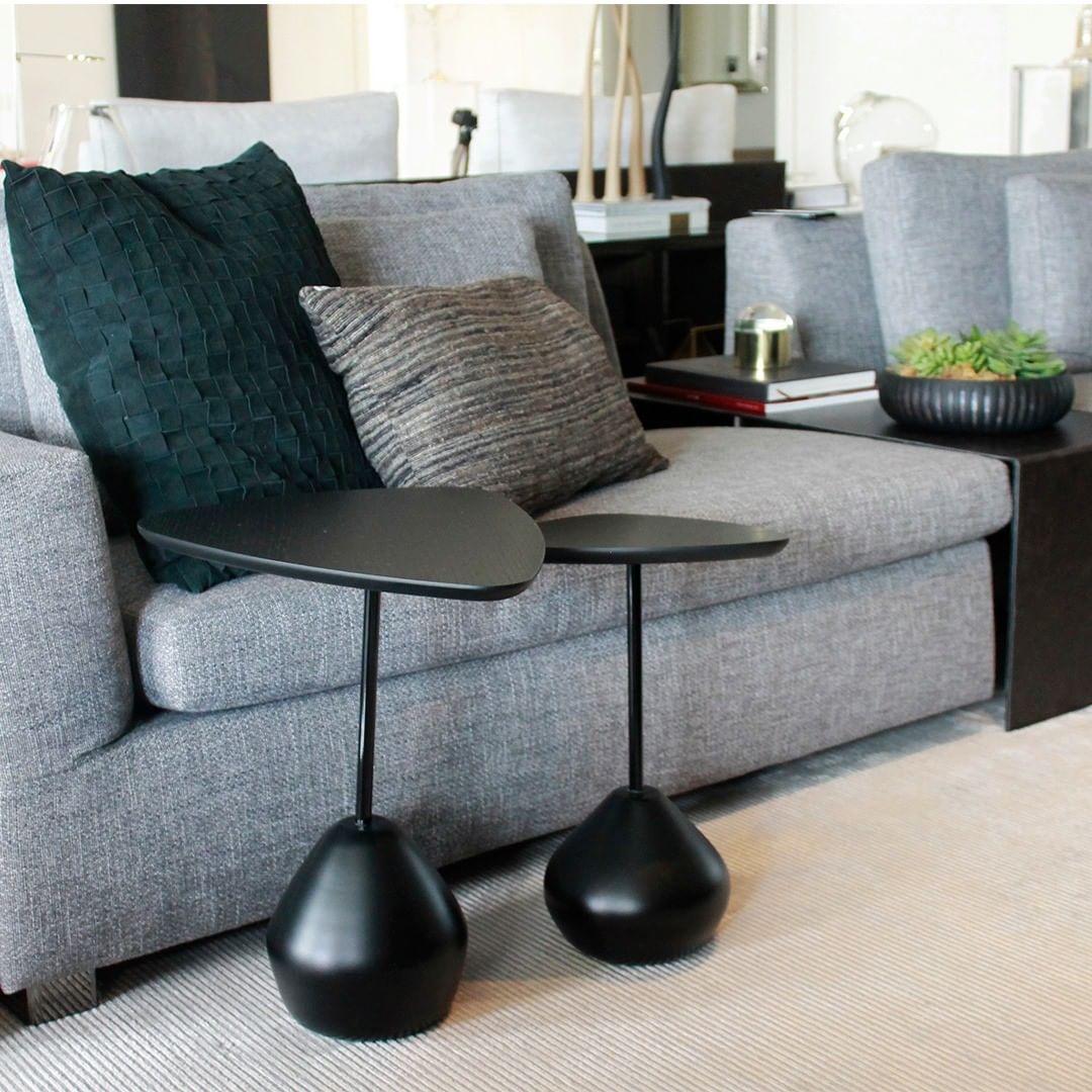 Set Mesas Lateral Clara Negro 100% Madera 1