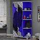 Closet Rally 2 Puertas + Repisa Azul  - Miniatura 1
