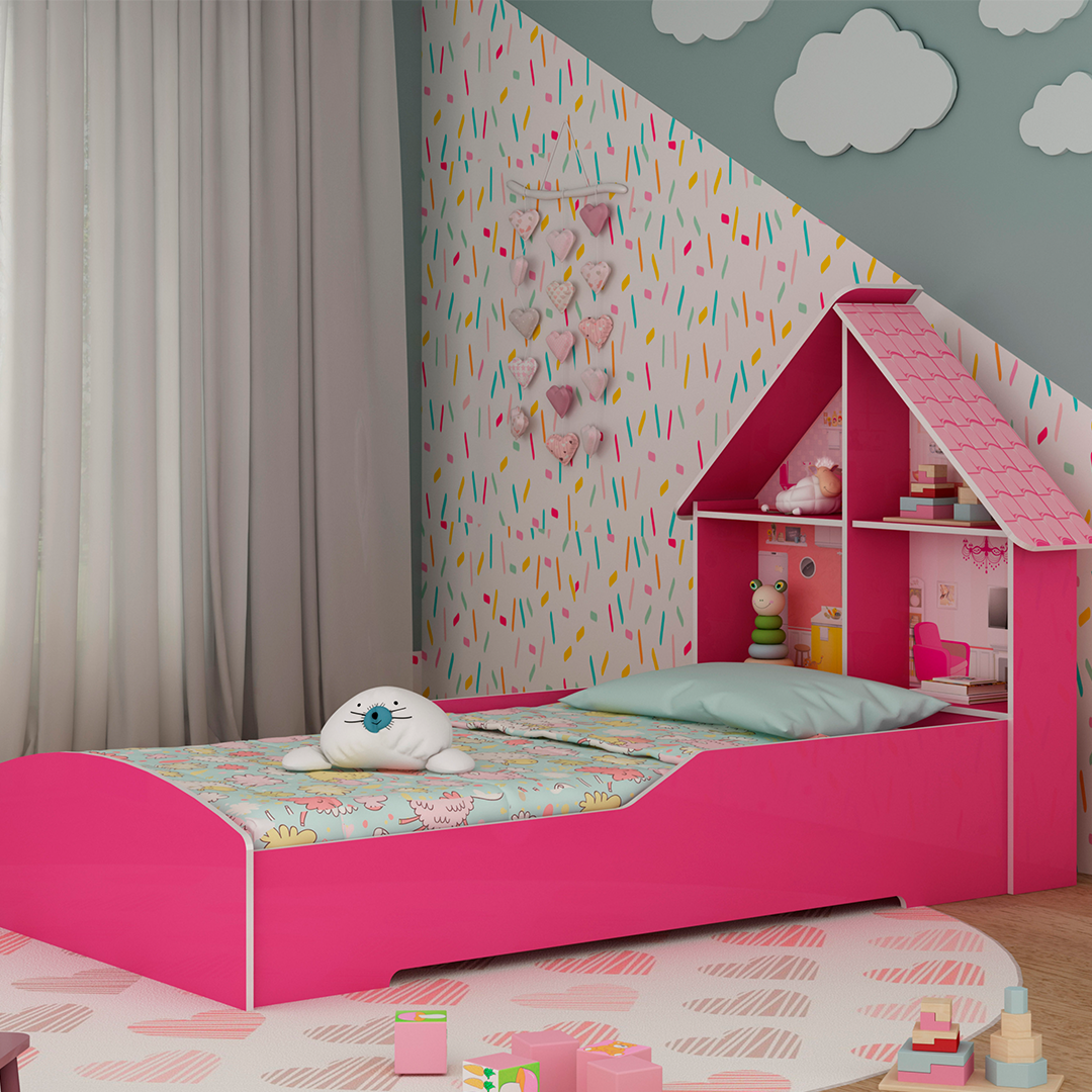 Cama Casinha Rosada 1