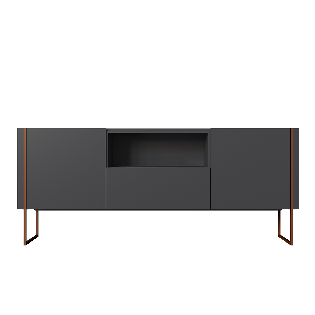 Buffet Vesta Gris 1.8 Pata Cobre 2
