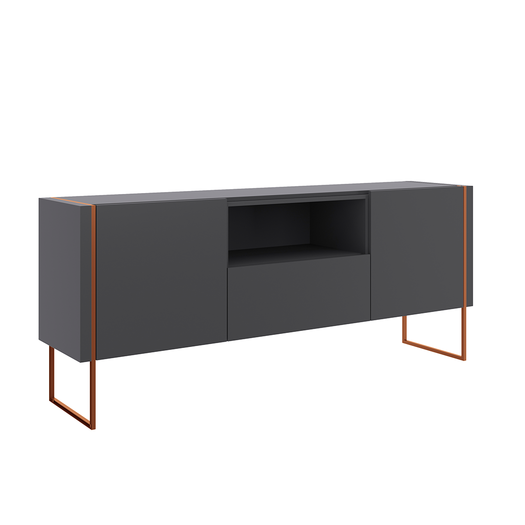 Buffet Vesta Gris 1.8 Pata Cobre 3