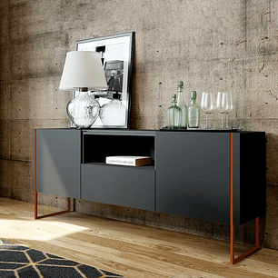 Buffet Vesta Gris 1.8 Pata Cobre