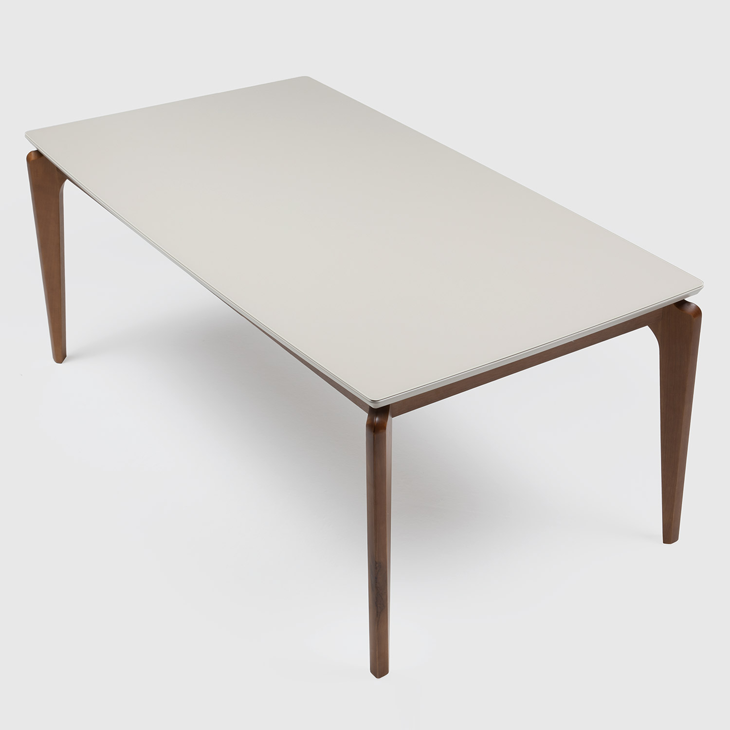 Comedor Laurent 1.8 Off White + 6 Sillas Elsie Beige 6