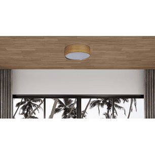 Lampara colgante plafón navi diam.53cm castaño 2636CT