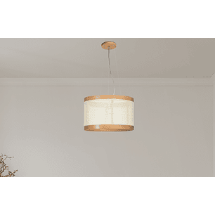 Lampara colgante nuts diam.53cm castaño 2939CT