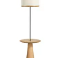 Lampara de pie con mesa incorporada Stella cúpula ratán  3207CT85 - Miniatura 1