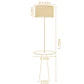 Lampara de pie con mesa incorporada Stella cúpula ratán  3207CT85 - Miniatura 2
