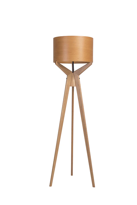 Lampara de pie Navi cúpula madera 3215CT