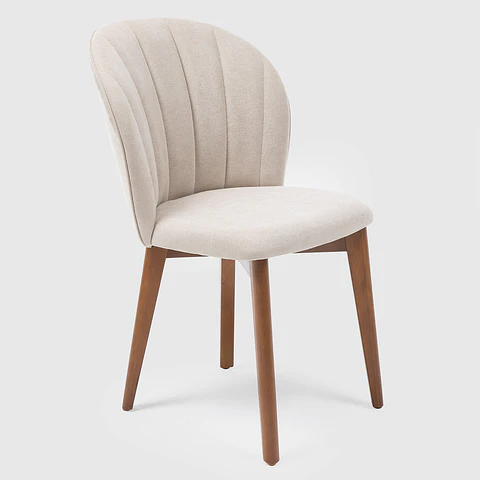 Comedor Addar 1.6 Ow + 6 Sillas Alba Natural Soft Palha