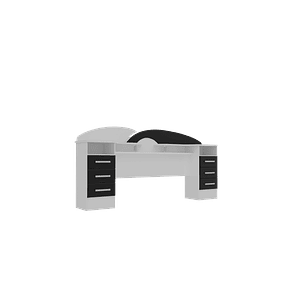 Cama Premium Blanco/ Negro