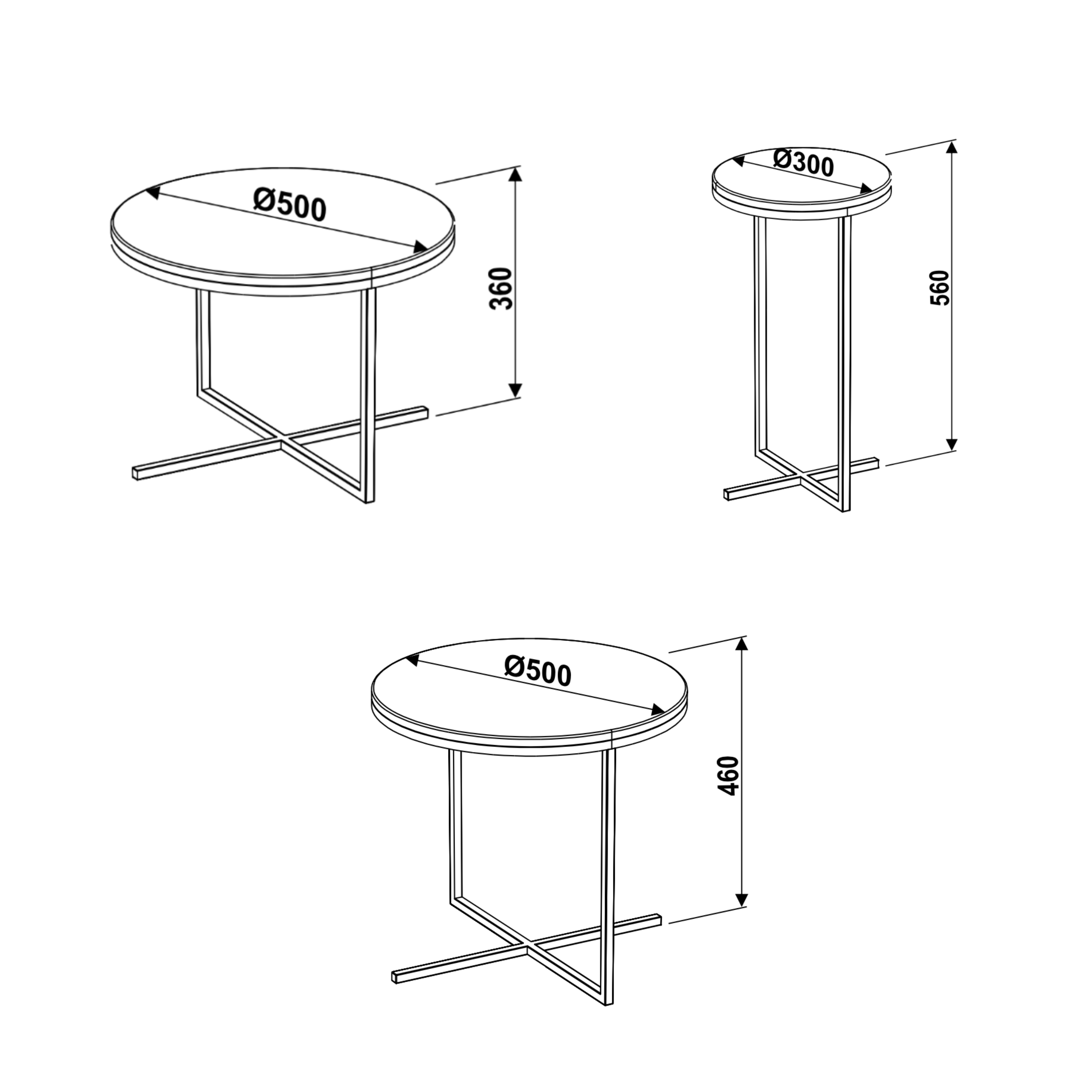 Mesas de Centro Volpi Black 3