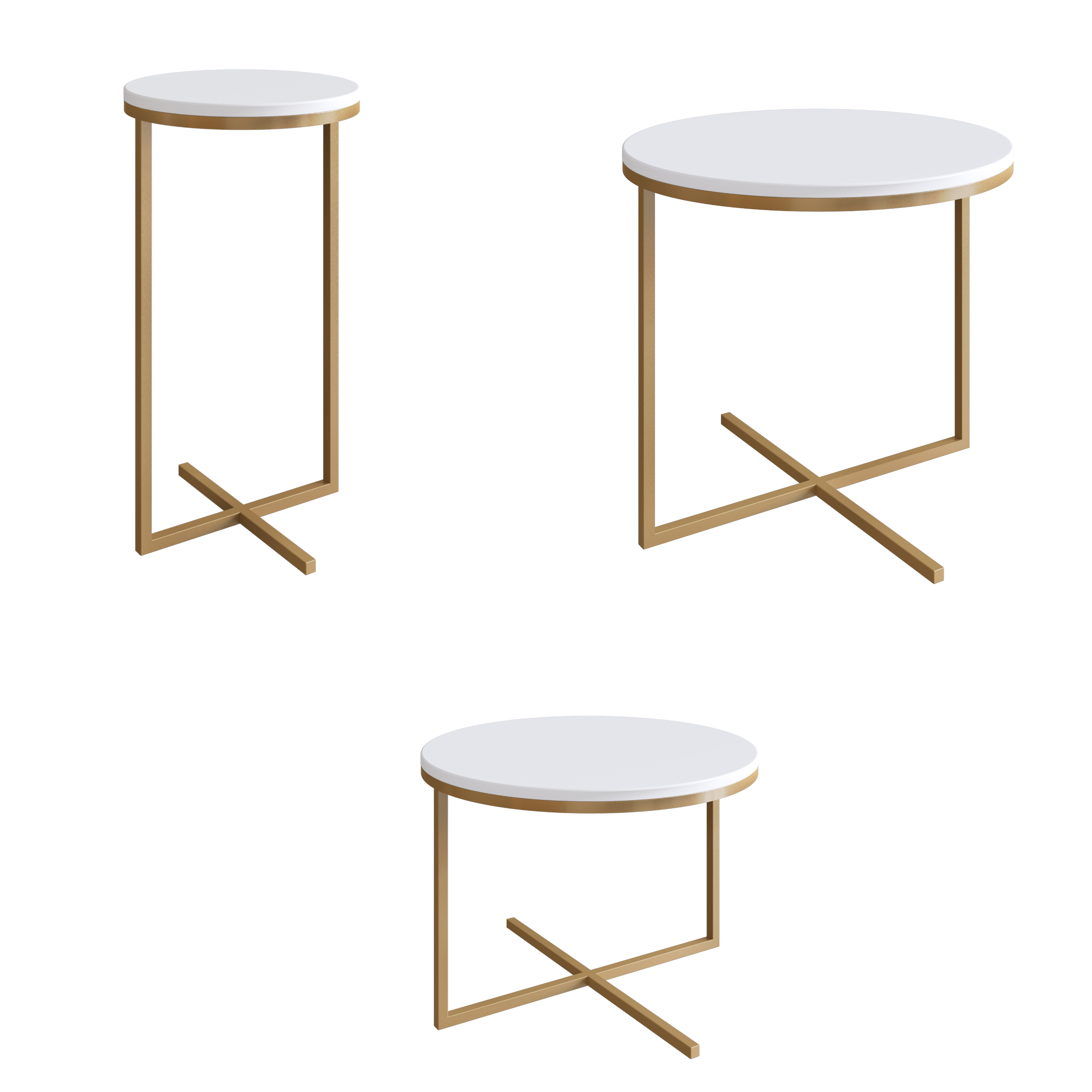 Mesas de Centro Volpi Gold 2