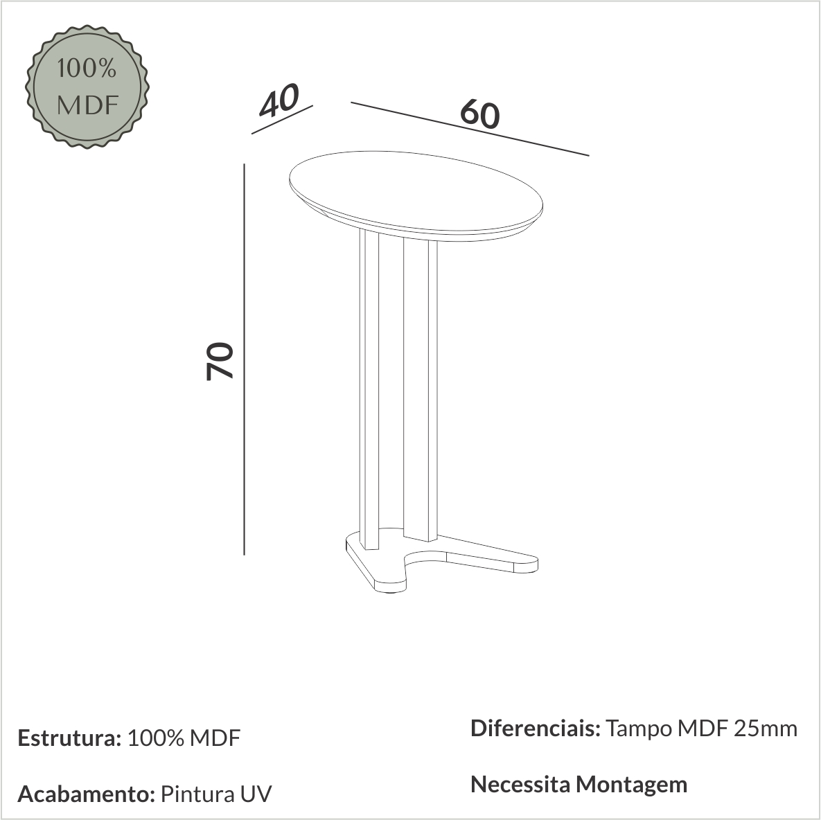 Mesa Lateral Tb604 Off White 4