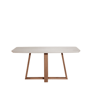 Comedor Bennet 1.6 + 6 Sillas Elsie Beige