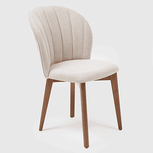 Comedor Addar 1.8 Ow + 6 Sillas Alba Natural Soft Palha