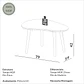 Set Mesas de Centro Orgánica Tb615 TB616 Off White - Miniatura 7