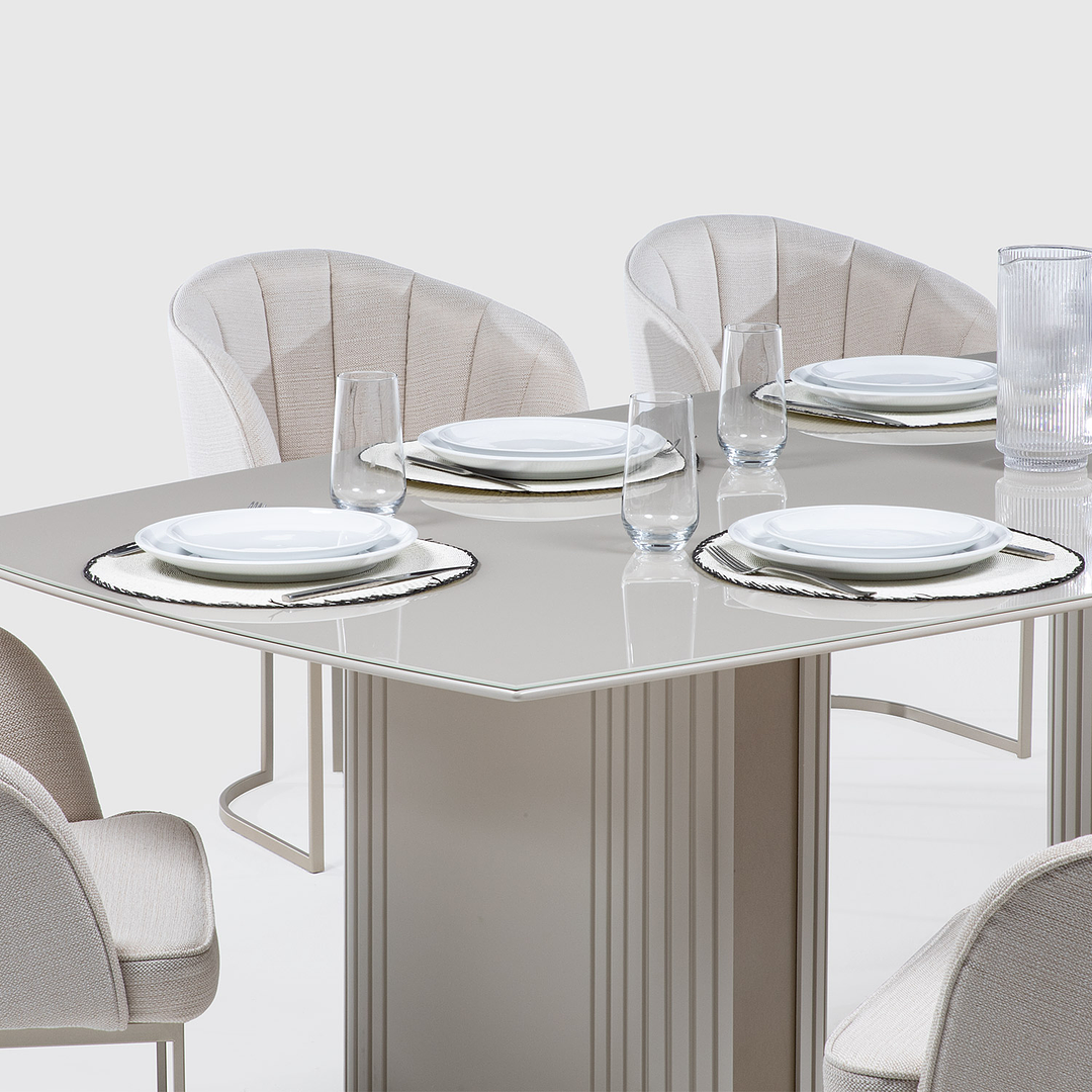 Comedor Liege 2.2 + 6 Sillas Beverly Champagne - Image 6