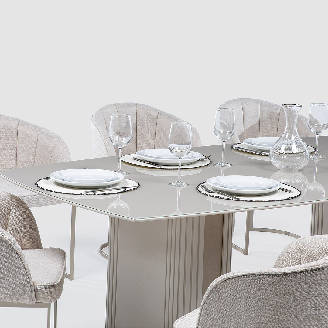 Comedor Liege 2.2 + 8 Sillas Beverly Champagne - Image 6