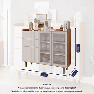 Buffet Lena Off White Natural