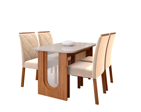 Comedor Valentina 1.3 + 4S fernanda nude
