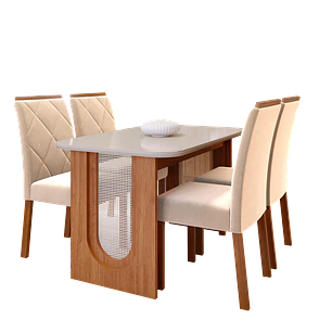 Comedor Valentina 1.3 + 4S fernanda nude